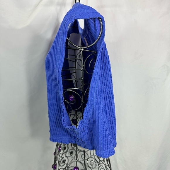 Free People Movement ribbed blue cropped tank size M - Picture 5 of 9